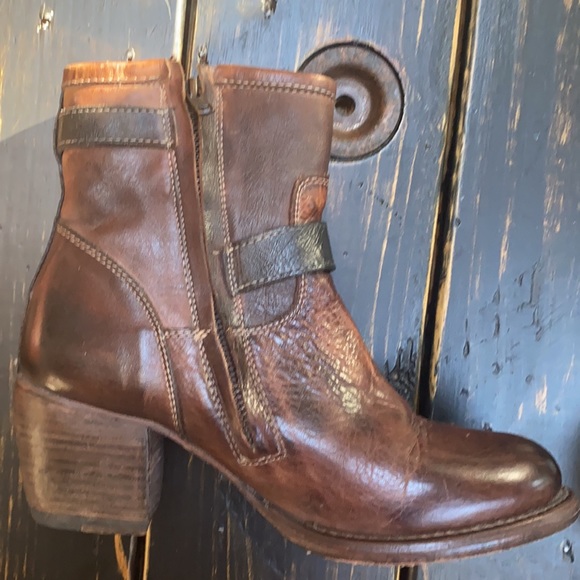 Bed Stu Ankle Boots with Double Buckle detail - Picture 8 of 14
